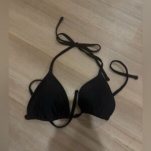 Aerie Black Halter Bikini Top